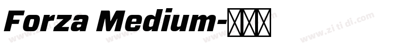 Forza Medium字体转换